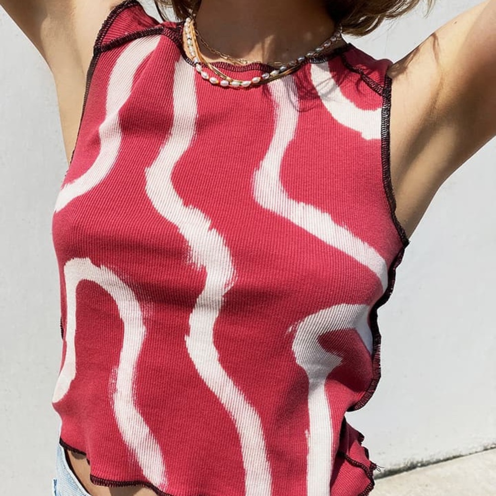 Colorful tank. Brand new. Made in Italy.